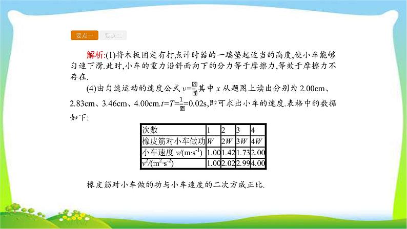 人教版高考物理总复习5.5.1实验（1）探究动能定理课件PPT第8页