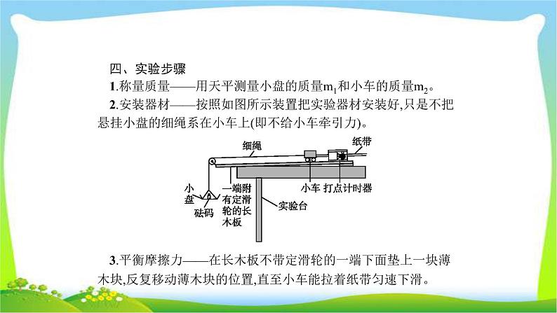 高考物理总复习实验4验证牛顿运动定律课件PPT第3页