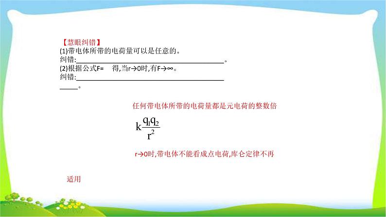 高考物理总复习7.1库仑定律电场力的性质课件PPT06