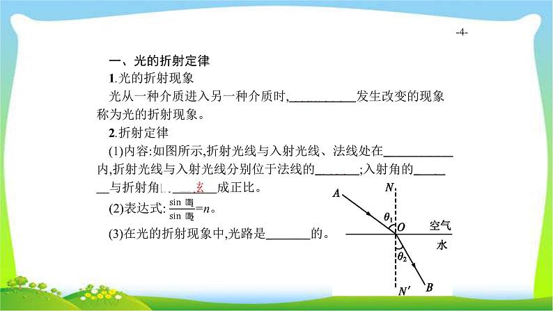 高考物理总复习15.1光的折射、全反射课件PPT04