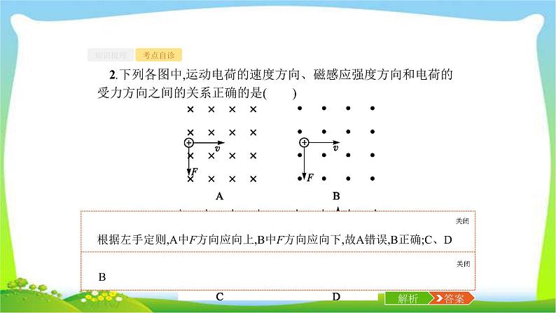 高考物理总复习9.2磁场对运动电荷的作用课件PPT07