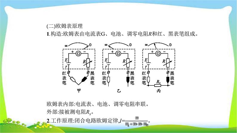 高考物理总复习8.6实验11练习使用多用电表课件PPT04