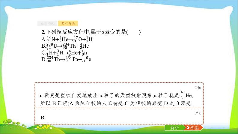 高考物理总复习12.3原子核及核反应课件PPT08