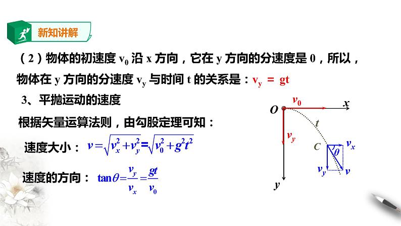 精品人教版高中物理必修2第5章第4节抛体运动的规律课件第6页