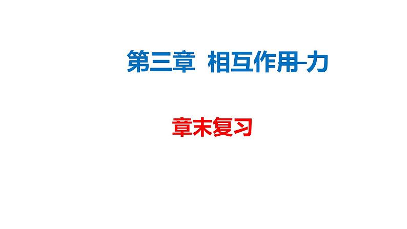 必修1物理新教材人教第三章章末复习（2）pptx_18第1页