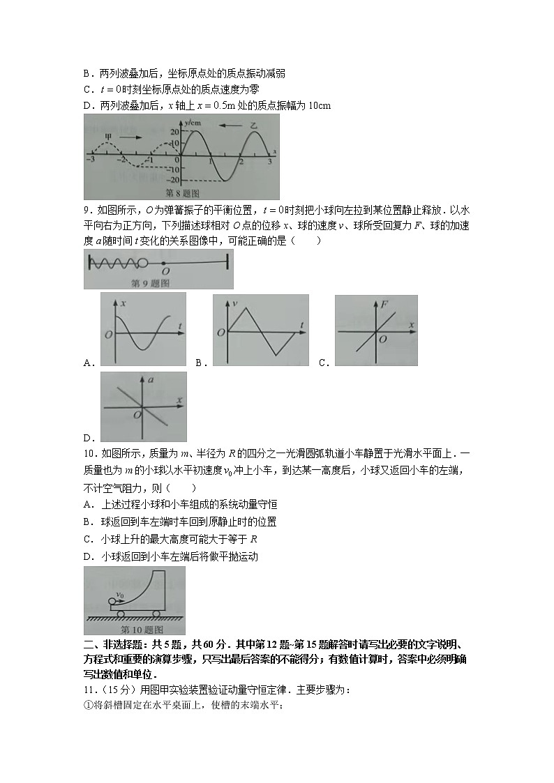 2021-2022学年江苏省南通市通州区高二上学期期中质量检测物理试题 Word版03