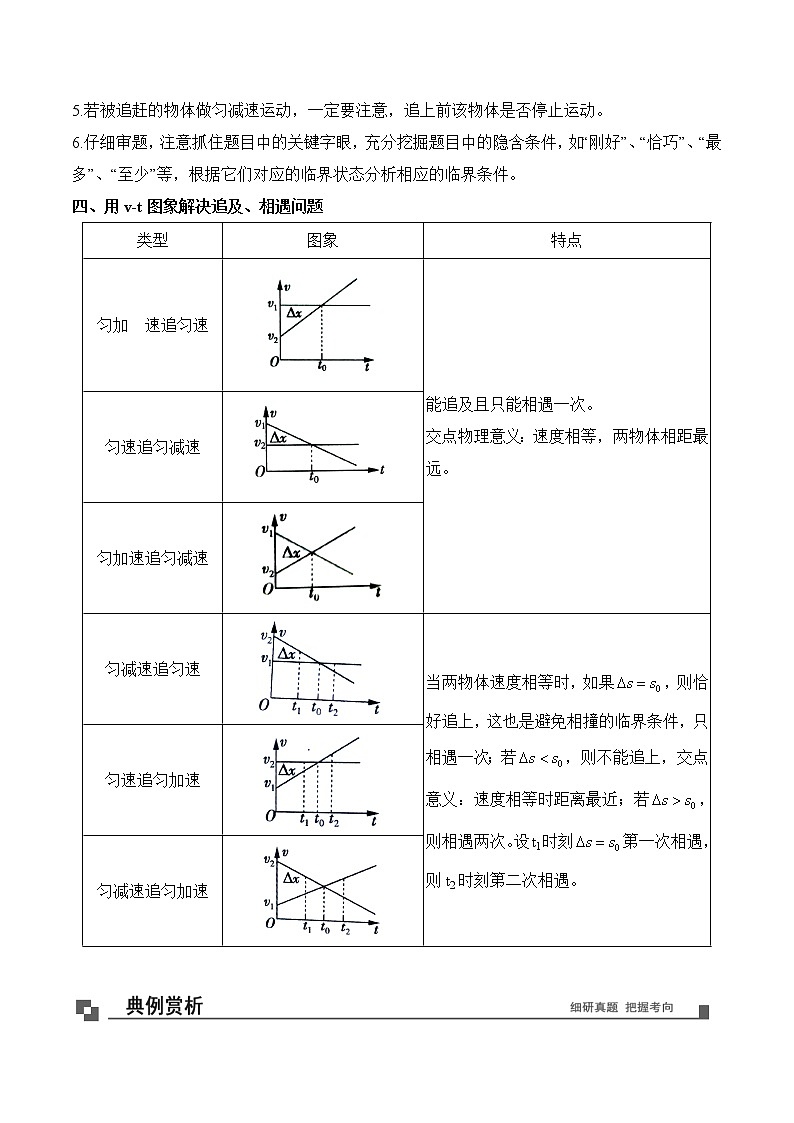 专题06  追及和相遇问题（一）课件PPT02
