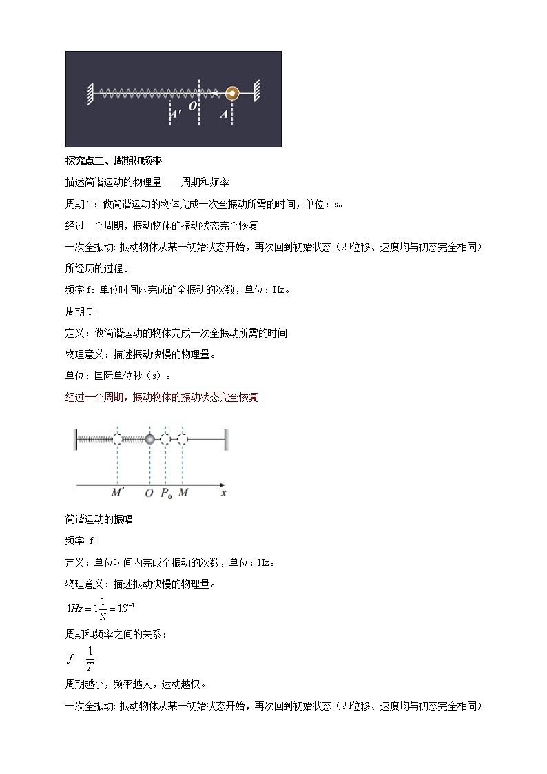 2.2 简谐运动描述的配套同步教学教案第3页