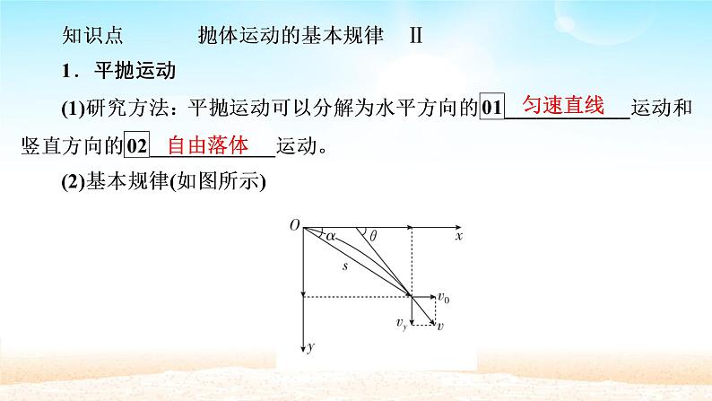 2021届高考物理一轮总复习 第4章曲线运动万有引力与航天第2讲平抛运动的规律及应用课件（新人教版）04