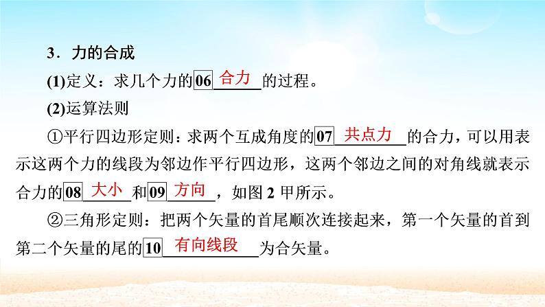 2021届高考物理一轮总复习 第2章相互作用第2讲力的合成与分解课件（新人教版）第5页
