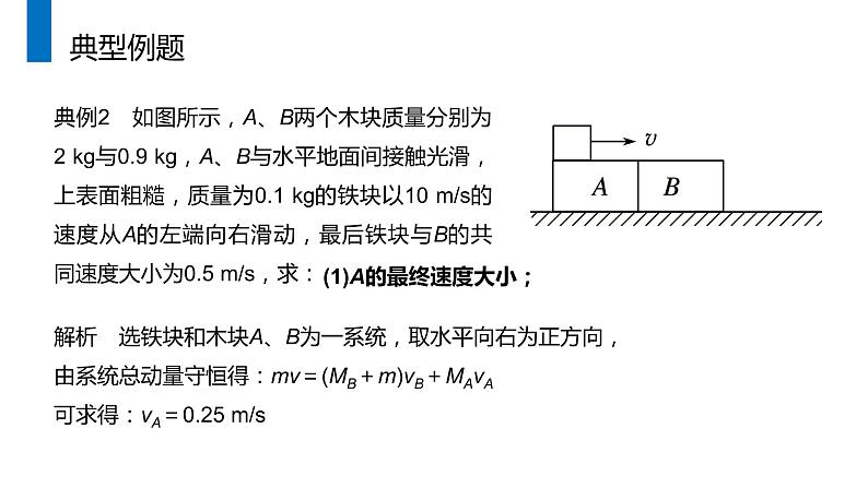 《动量守恒定律的应用》人教版高二物理选修3-5PPT课件07