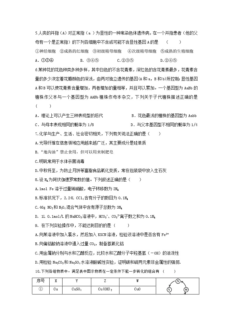 贵州省贵阳2019届高三第一次模拟考试理科综合试卷第2页