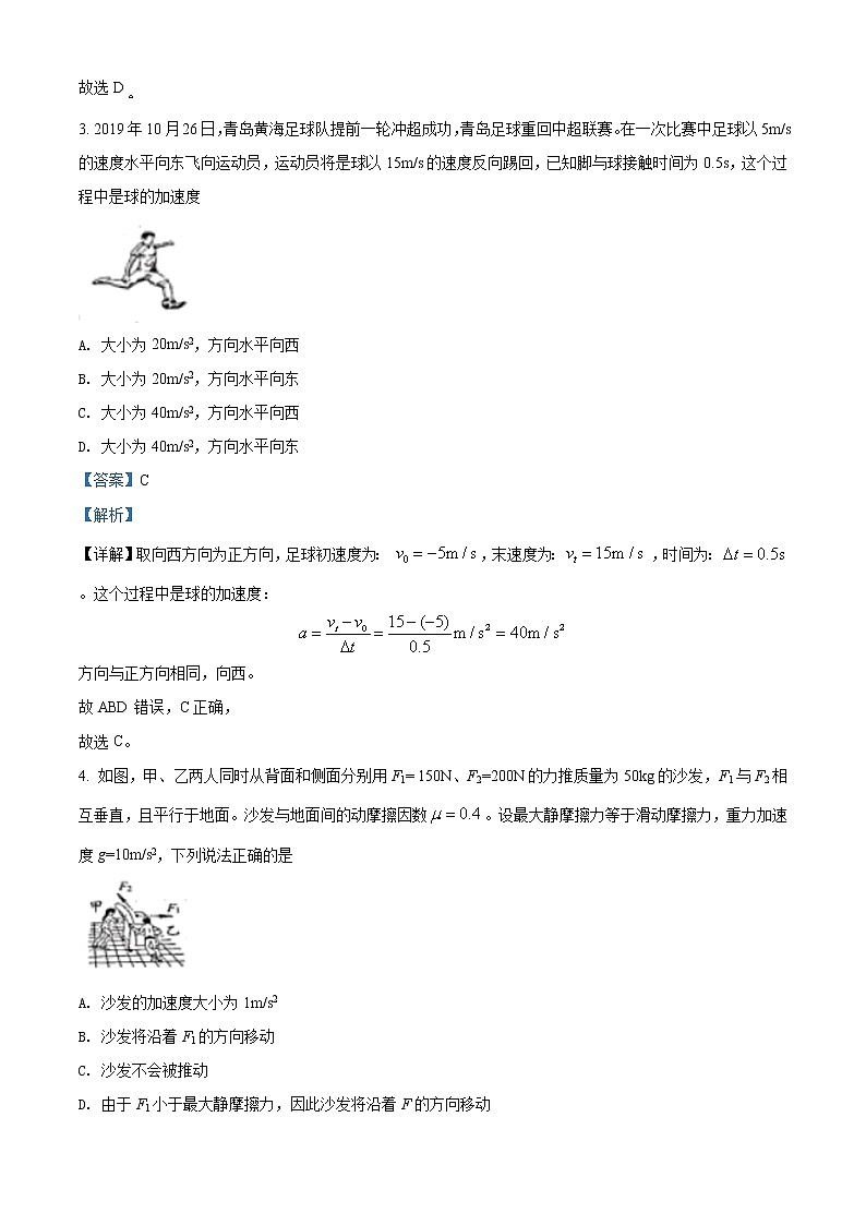 山东省青岛市选科抽测物理试题（解析版）第2页