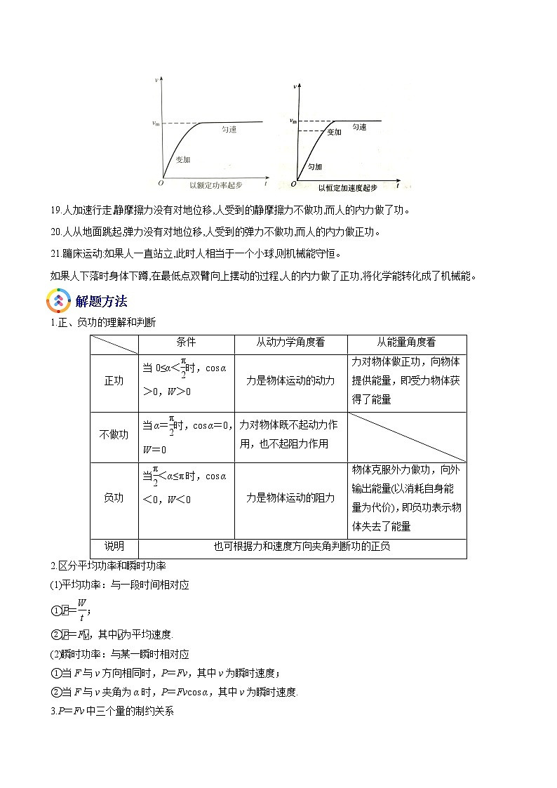 易错点11 功、功率、动能定理及其应用-备战2022年高考物理典型易错题辨析与精练学案02