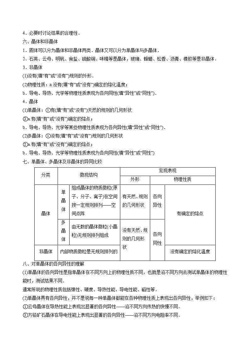 易错点31 固体、液体和气体-备战2022年高考物理典型易错题辨析与精练学案03