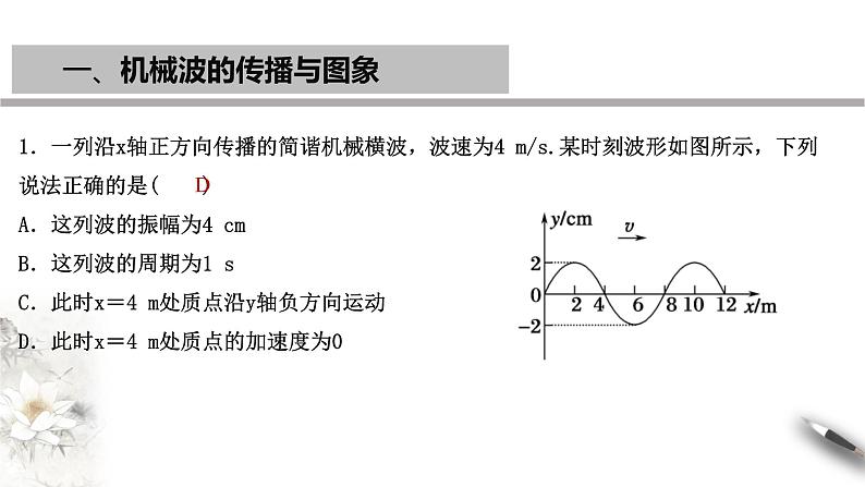 【同步课件】（人教版2019）高中物理选修第一册-第三章 机械波章末复习课件06