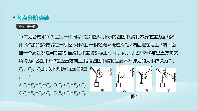 2019年高考物理一轮复习第6讲力的合成与分解课件新人教版201902142143第5页