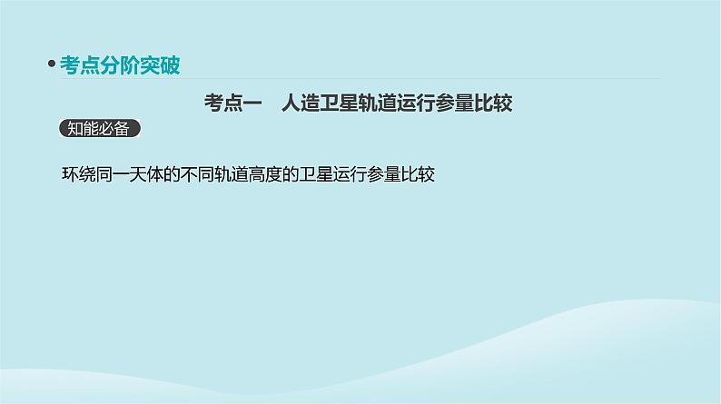 2019年高考物理一轮复习第15讲人造卫星宇宙速度课件新人教版20190214212803