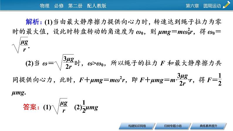 高一下学期物理人教版（2019）必修第二册课件：第六章圆周运动章节总结08