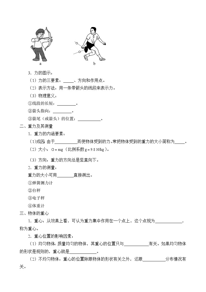 第3章 相互作用：重力与重心学案02