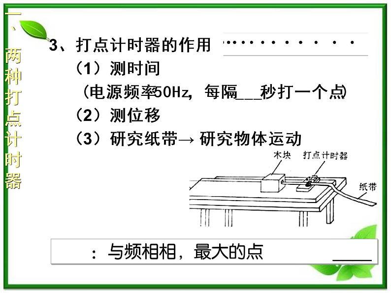 《实验：用打点计时器测速度》课件18（16张PPT）（新人教版必修1）第7页