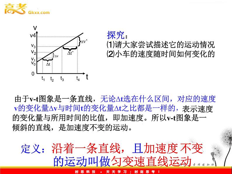 安徽省宿州市泗县二中-2013学年高一物理2.2《匀变速直线运动的速度与时间的关系》课件（人教版必修1）04