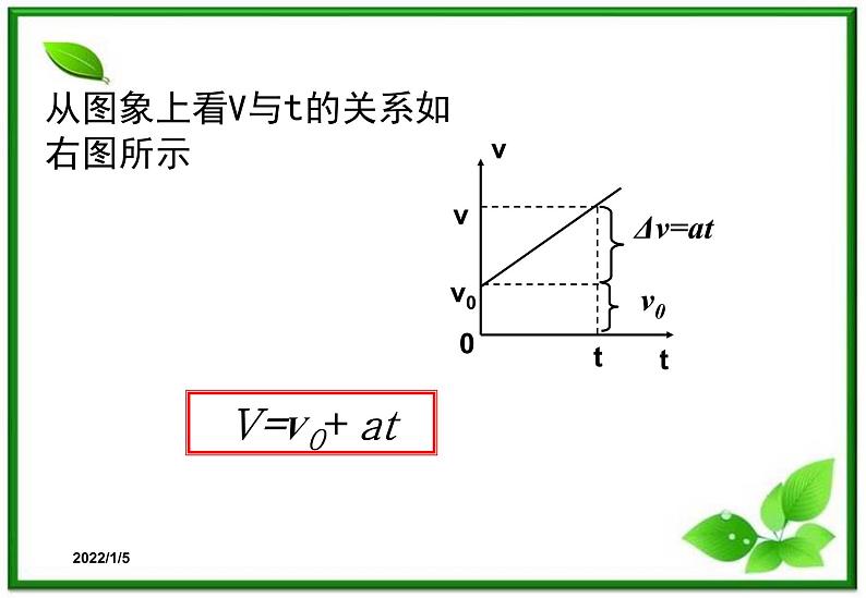 2.2《匀变速直线运动的速度与时间的关系》课件1（新人教版必修1）第7页