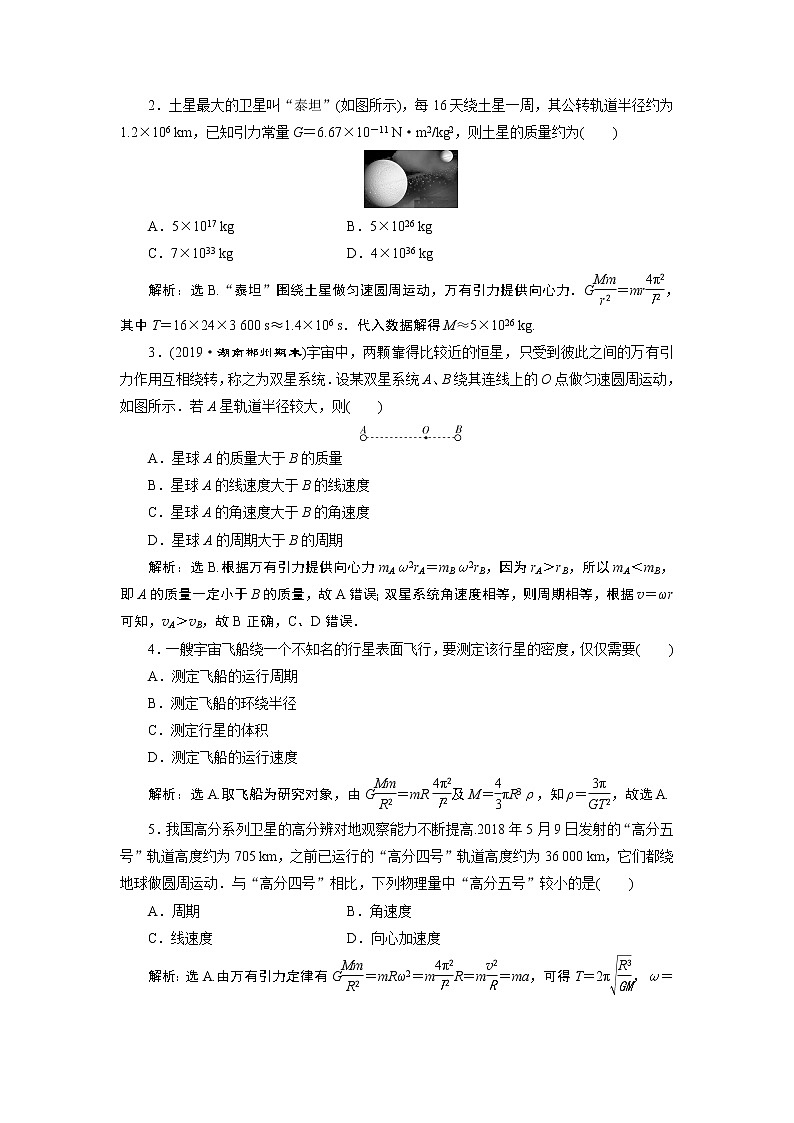 万有引力定律的应用PPT课件免费下载202303