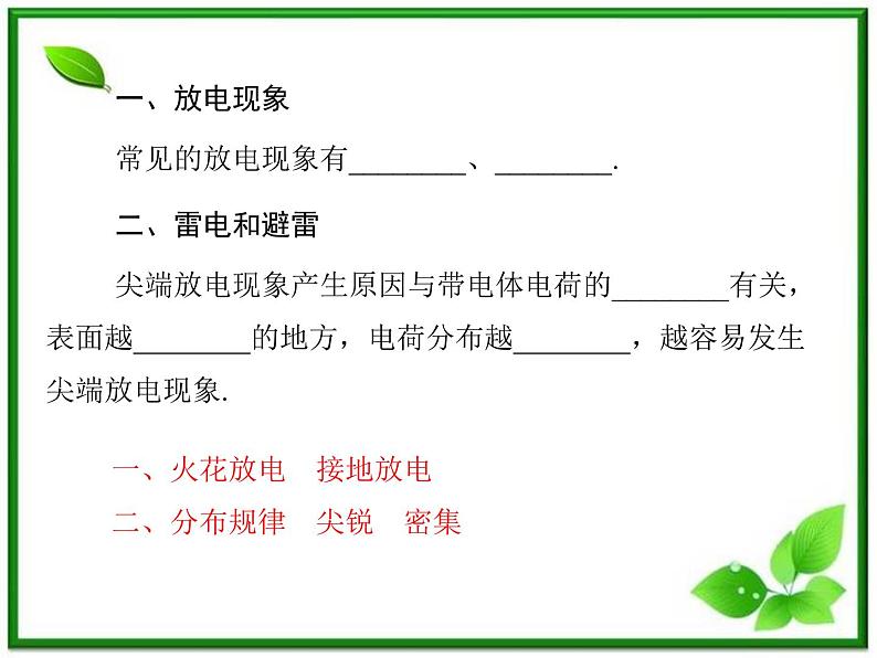 -学年高中物理 1.3 生活中的静电现象同步辅导与检测课件 新人教版选修1-1第5页