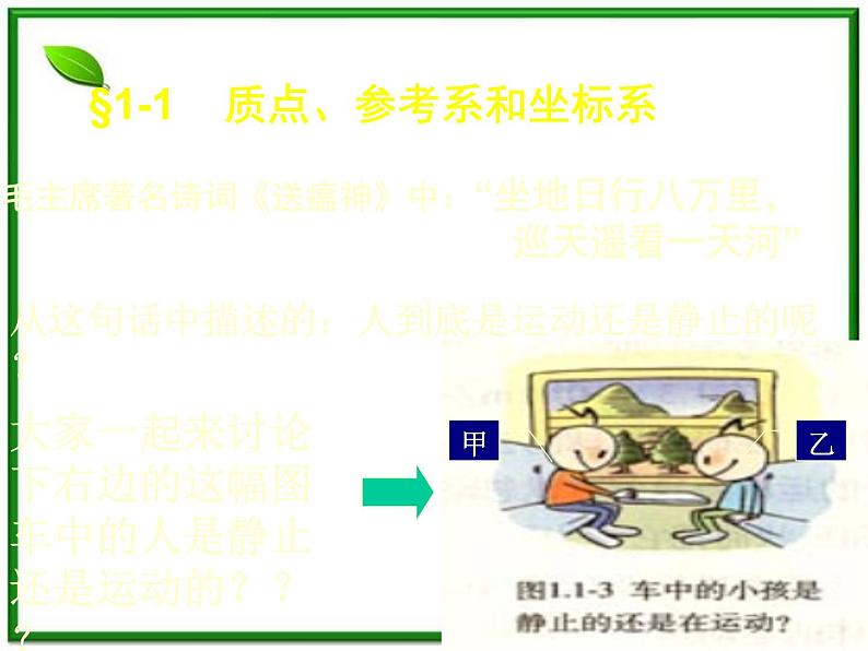 高中物理人教版必修1课件 质点参考系和坐标系202