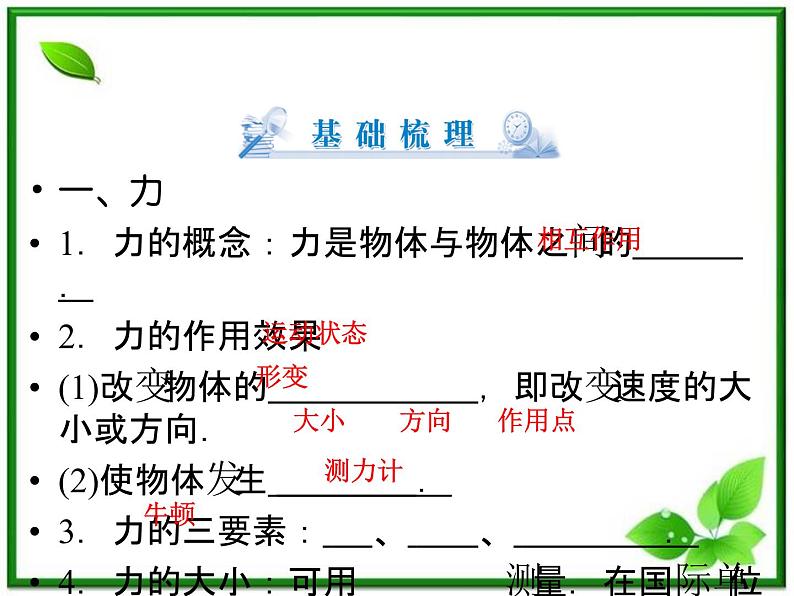 -2014学年高一物理配套课件：第3章 第1节《重力 基本相互作用》（人教版必修1）04