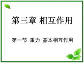 黑龙江省哈尔滨市木兰高级中学物理必修1《重力 基本相互作用》课件（新人教版）