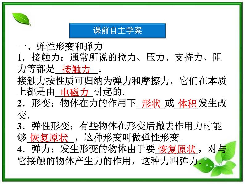 高一物理培优人教版必修1课件 第3章第二节《弹力》第4页