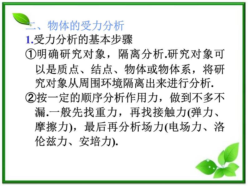 福建省高二物理一轮精品课件（新课标）： 摩擦力、物体的受力分析第5页