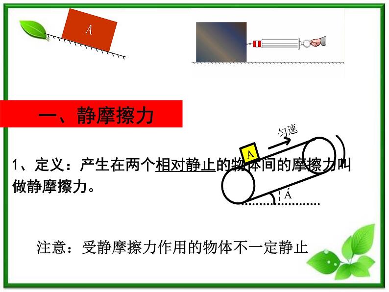 3.3《摩擦力》课件（人教版必修1）第2页