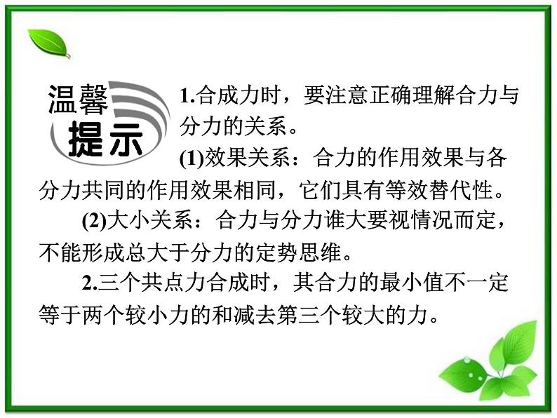 陕西省宁强县天津高级中学高一物理《力的合成与分解》课件2第4页