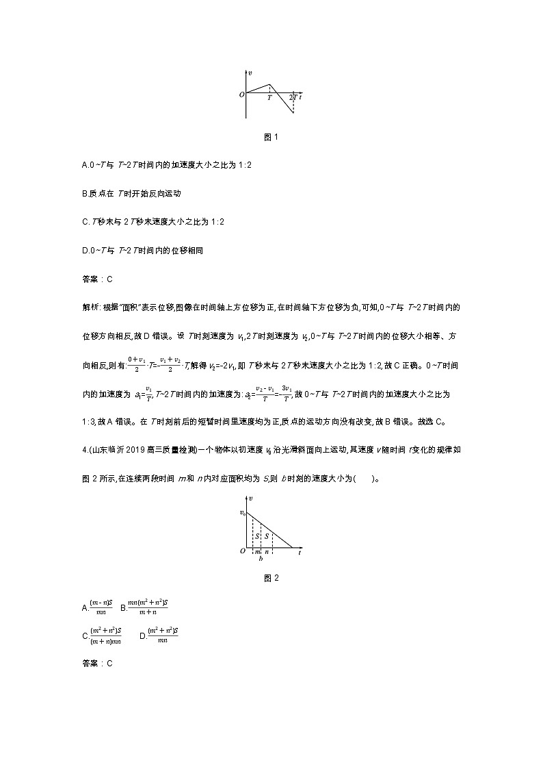 人教版高中物理必修一同步练习题常考题型专练docx_802