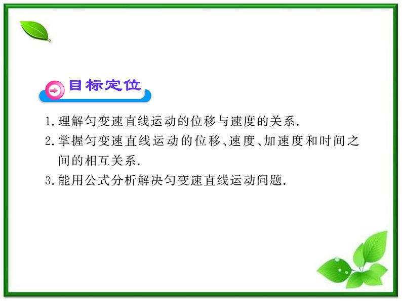 高中物理课时讲练通配套课件：2.4《匀变速直线运动的速度与位移的关系》（人教版必修1）02