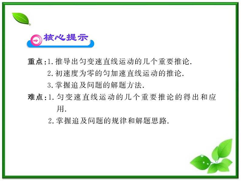 高一物理知能巩固课件：2.《匀变速运动规律的应用》（人教版必修1）03