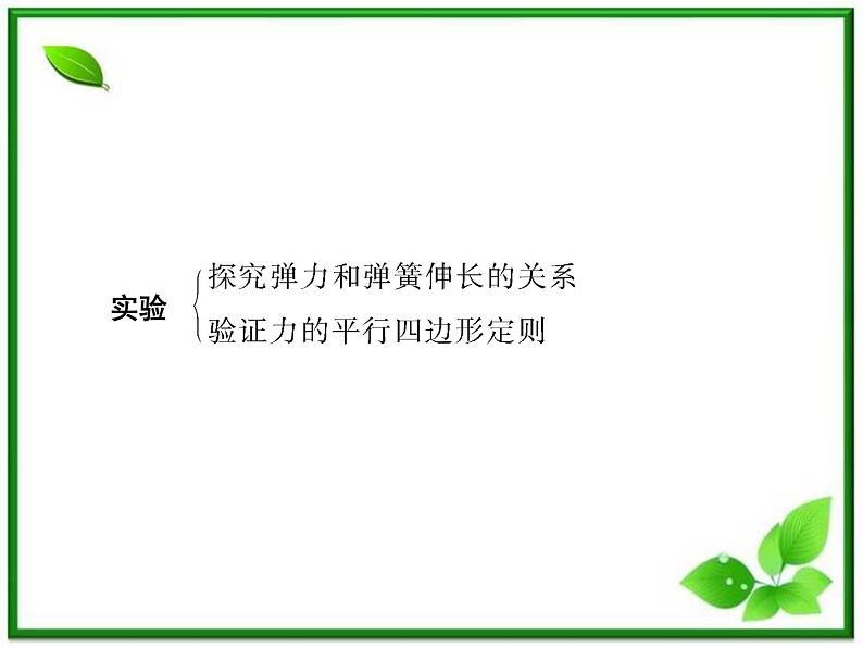 吉林省长春市第五中学高中物理（新人教版必修1）课件：第三章《相互作用》本章优化总结06