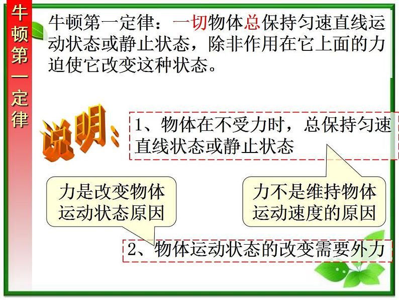 高一物理课件 4.1 牛顿第一定律 10（人教版必修1）08