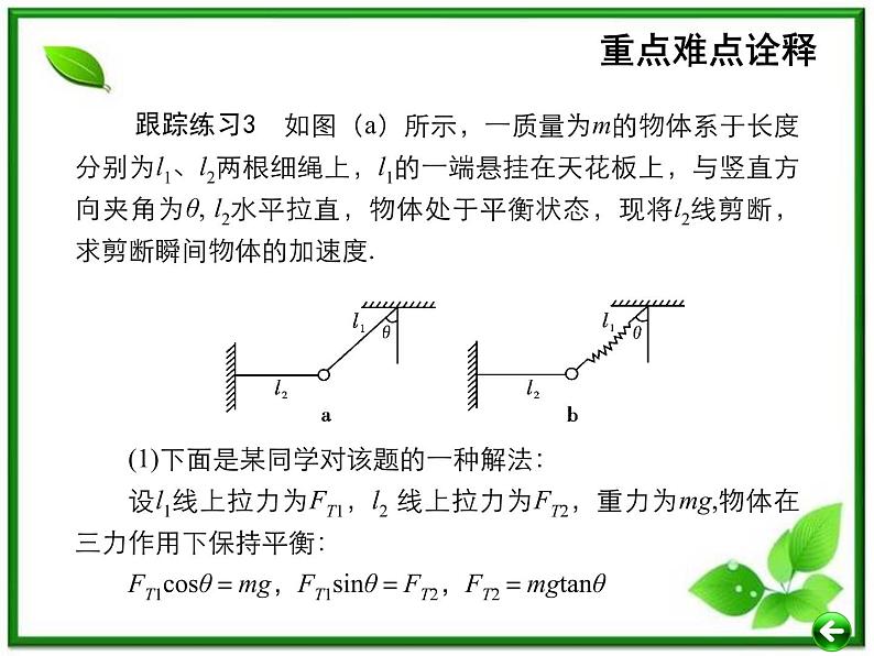 【重难点诠释】届高考物理总复习课件：第4章 牛顿运动定律 第3讲 牛顿第二定律第5页