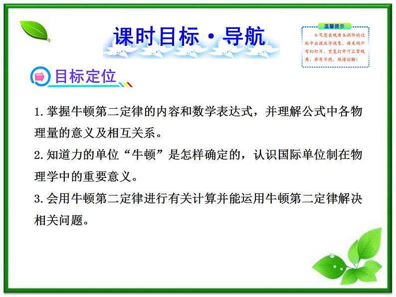 届广西宾阳中学高三物理阶段复习课件：《牛顿第二定律》第2页