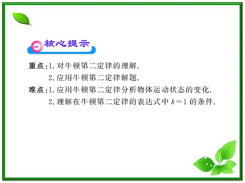 高中物理课时讲练通配套课件：4.3《牛顿第二定律》（人教版必修1）03