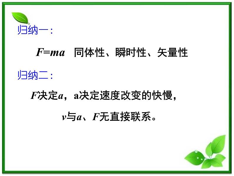 湖南省蓝山二中高一物理《牛顿第二定律》课件二第3页