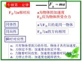 高中物理人教版必修1课件 《牛顿第二定律》1