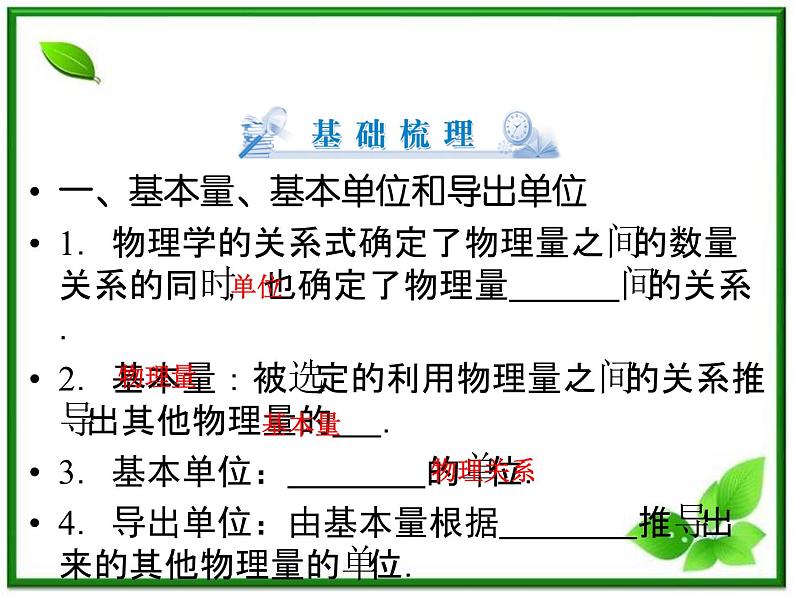 -2014学年高一物理配套课件：第4章 第4节《力学单位制》（人教版必修1）04