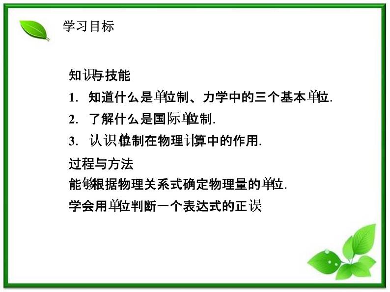 《力学单位制》物理精品课件（人教版必修1）第2页