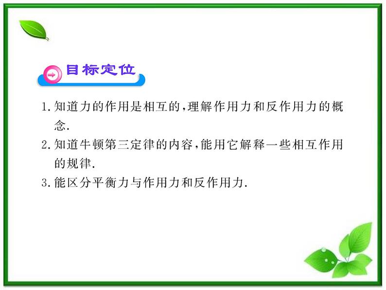 高中物理课时讲练通配套课件：4.5《牛顿第三定律》（人教版必修1）第2页