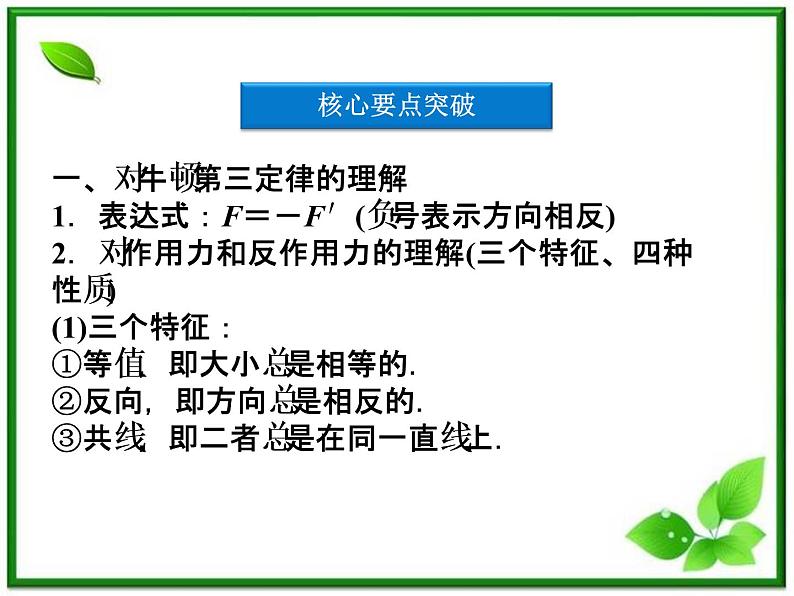 高一物理培优人教版必修1课件 第4章第五节《牛顿第三定律》第7页